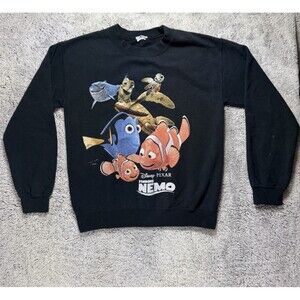 Vintage Disney Pixar‎ Finding Nemo Movie Promo Crew Sweatshirt Sz M Freeze Y2K